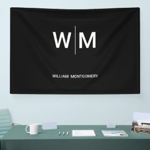 Schwarzes Logo   Unternehmen Banner