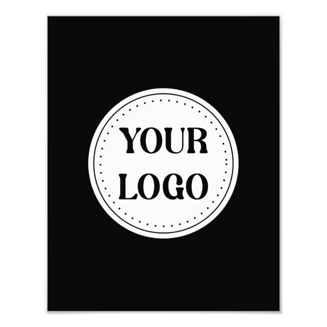 Schwarzes Logo | Unternehmen Fotodruck (Vorne)