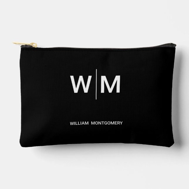 Schwarzes Logo | Unternehmen Zubehörtasche (Vorderseite)