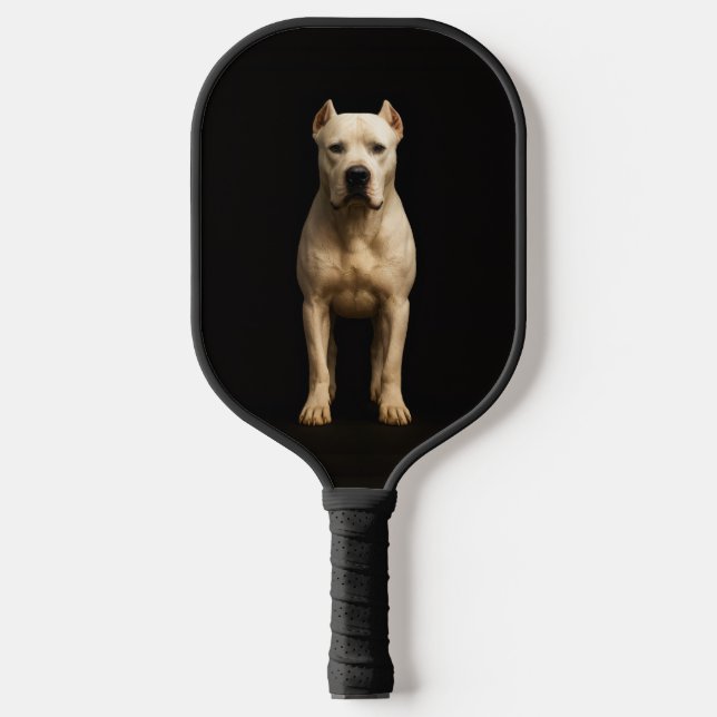Schwarzes Luxe-Pickleball-Paddle mit Bold Argentin Pickleball Schläger (Vorderseite)