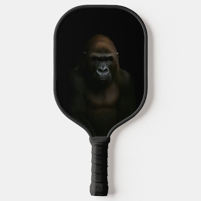 Schwarzes Luxe-Pickleball-Paddle mit Gorilla Pickleball Schläger (Rückseite)