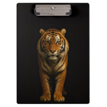 Schwarzes Luxus-Clipboard 4 mit dem edlen Tiger