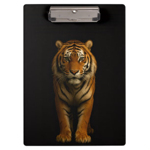 Schwarzes Luxus-Clipboard 4 mit dem edlen Tiger Klemmbrett