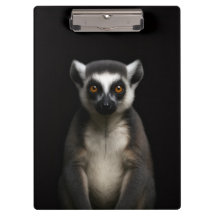 Schwarzes Luxus-Clipboard 4 mit sanftem Lemur