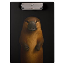 Schwarzes Luxus-Clipboard mit elegantem Schnabelti