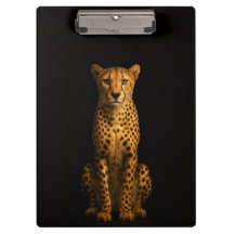 Schwarzes Luxus-Clipboard mit schlankem Gepard
