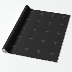 Schwarzes Luxus-Geschenkpapier Black Mamba Geschenkpapier
