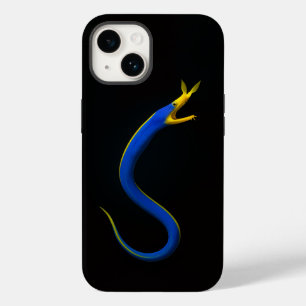 Schwarzes Luxus-iPhone 14 Case-Mate mit Blauem Ban Case-Mate iPhone 14 Hülle