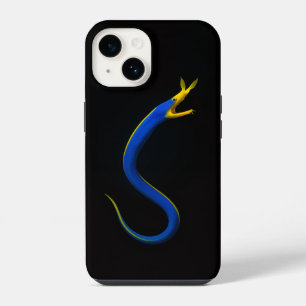 Schwarzes Luxus-iPhone 14 Case-Mate mit Blauem Ban iPhone 14 Hülle