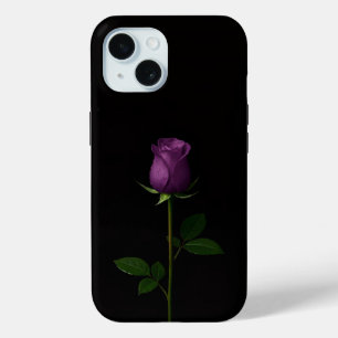 Schwarzes Luxus-iPhone 15-Case in Royal Violet Ros Case-Mate iPhone Hülle