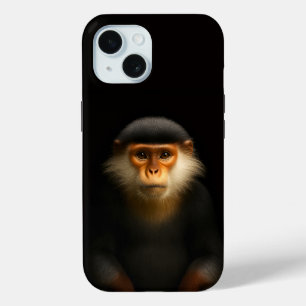 Schwarzes Luxus-iPhone 15 Case-Mate mit Rotem Douc iPhone Hülle