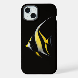 Schwarzes Luxus-iPhone 15 Plus mit Moorish Idol iPhone 15 Plus Hülle