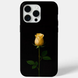 Schwarzes Luxus-iPhone 15 Pro Max, sonnengelbene R Case-Mate iPhone Hülle
