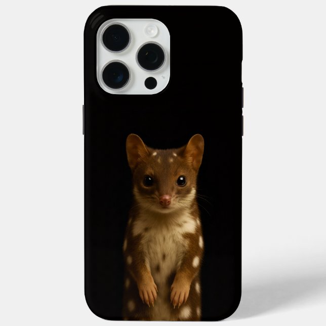 Schwarzes Luxus-iPhone 15 Pro Max, Sweet Quoll Case-Mate iPhone Hülle (Rückseite)