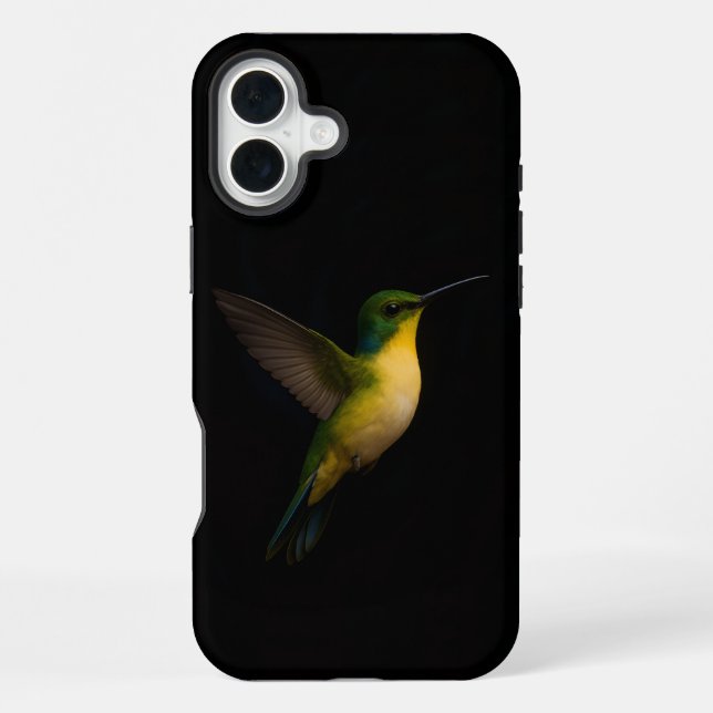 Schwarzes Luxus-iPhone 16 Plus Case-Mate, fliegend iPhone Hülle (Rückseite)