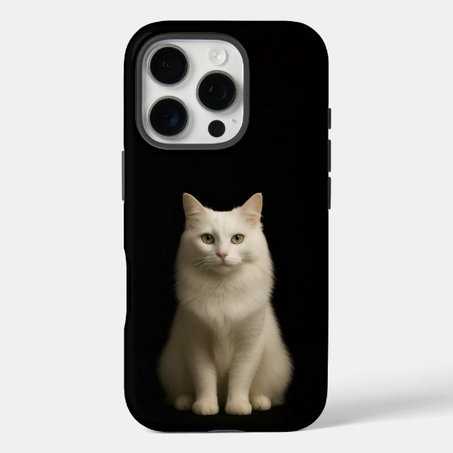 Schwarzes Luxus-iPhone 16 Pro mit Türkischer Angor Case-Mate iPhone Hülle (Rückseite)