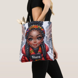 Schwarzes Mädchen Afroamerikaner mit Braids