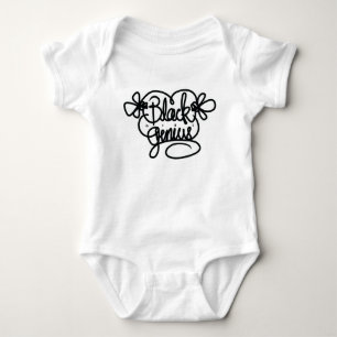 Schwarzes Mädchen Genie Baby Strampler