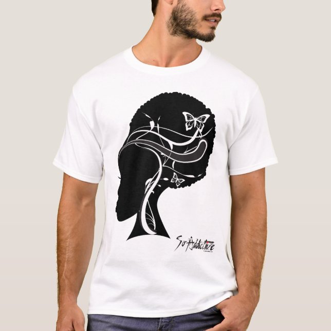 Schwarzes Mädchen, LOGO2 T-Shirt (Vorderseite)