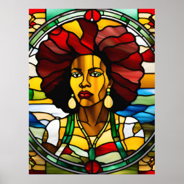 Schwarzes Mädchen Magie Melanin Schweine Königin F Poster