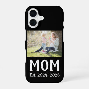 Schwarzes Mama-Etabliert-Skript iPhone 16 Hülle