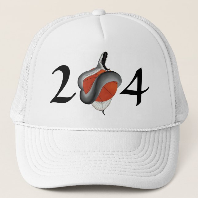 Schwarzes Mamba-Hut AE Truckerkappe (Vorderseite)