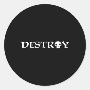 Schwarzes Mana zerstört' Tcg Magic Skateboarding S Runder Aufkleber