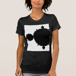 Schwarzes Mandelbrot T-Shirt