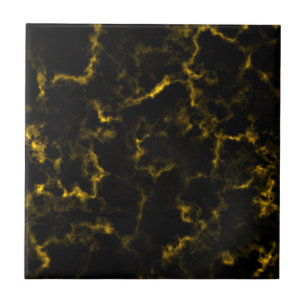 Schwarzes Marmor Gold Muster Luxus Textur Fliese