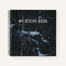 Schwarzes Marmor Muster Rezept Buch