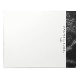 Schwarzes MarmorNotepad Notizblock