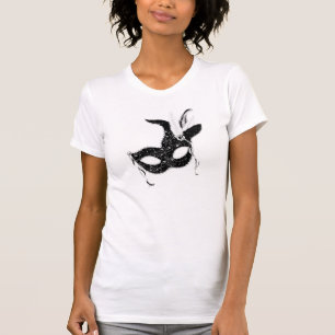 Schwarzes Maskerade Party T-Shirt