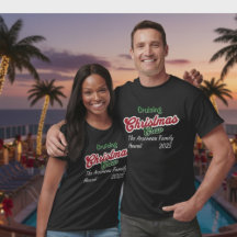 Schwarzes Merry Cruising Weihnachts-Personalisiert
