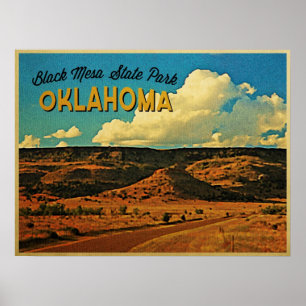 Schwarzes Mesa Oklahoma Poster
