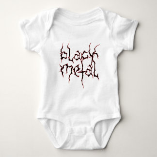 Schwarzes Metall Baby Strampler