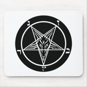 schwarzes Metall, baphomet, Lord von Dunkelheit! Mousepad