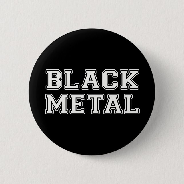 Schwarzes Metall Button (Vorderseite)