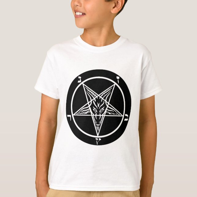 schwarzes Metall, dunkler Baphomet! T-Shirt (Vorderseite)