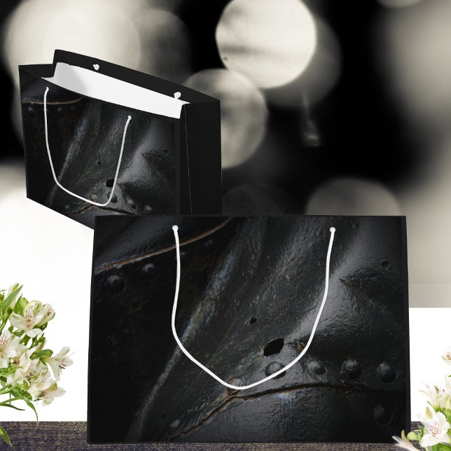 Schwarzes Metall-Minimalisten-Party Große Geschenktüte (Von Creator hochgeladen)