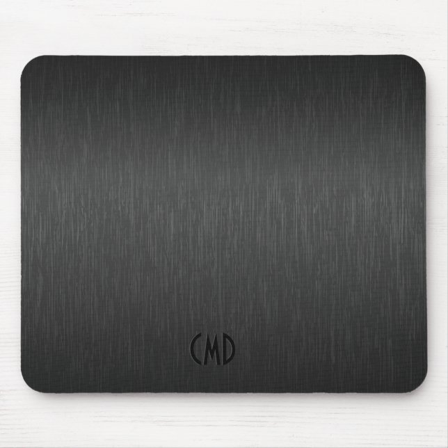 Schwarzes Metalldesign lackierte Aluminiumlackieru Mousepad (Vorne)