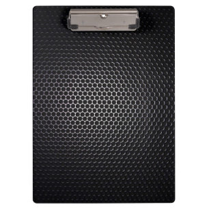Schwarzes Metallgitter-Clipboard Klemmbrett