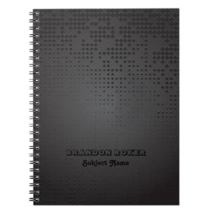 Schwarzes metallicgeometrisches Design Notizblock