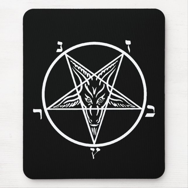 Schwarzes Metallschlechtes mousepad SATAN!! (Vorne)