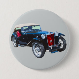 Schwarzes Mg Tc Antikes Auto Button