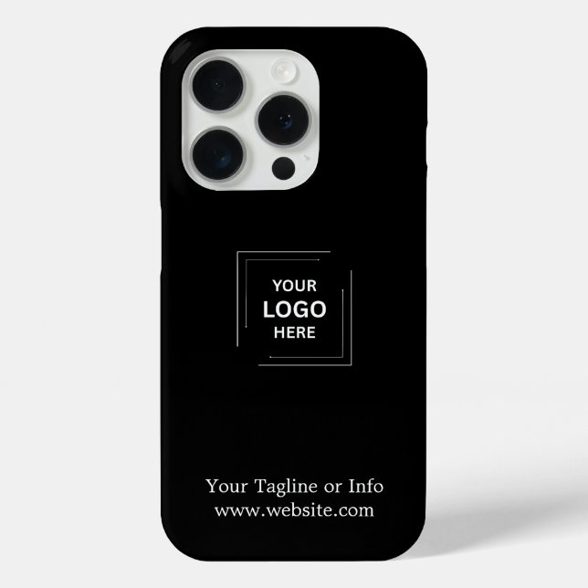 Schwarzes minimalistisches Geschäft-Logo iPhone-Ca Case-Mate iPhone Hülle (Rückseite)