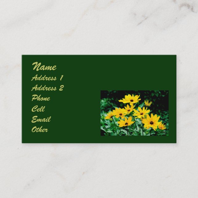 Schwarzes Mit Augen Suspensionsprofil Visitenkarte (Vorderseite)