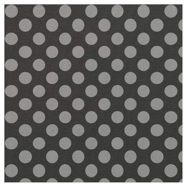 Schwarzes mit grauem Tupfen-Gewebe Stoff (Nahaufnahme)