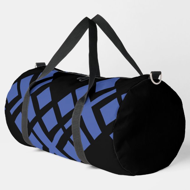 Schwarzes Mittelblau Duffle Bag (Linke Ecke)