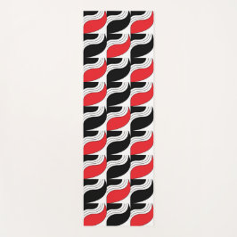 Schwarzes, modernes geometrisches Muster Yogamatte