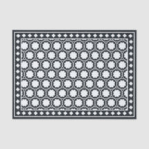Schwarzes modernes Knochenintarsien-Dekorationspap